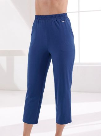 Feel Good 7/8-Hose FEEL GOOD, Damen, Gr. 36/38, Normalgr&ouml;ssen, blau (royalblau), 95% Baumwolle, 5% Elasthan, unifarben, Hosen 7/8-Hose