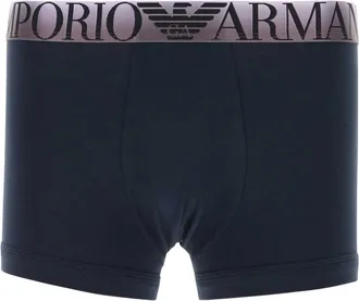 Emporio Armani Black Stretch Cotton Boxer