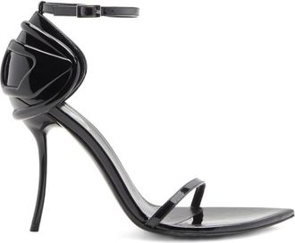 Diesel Zwarte Sandalen - Dames - Sandalen met hakken - Zwart - 35 EU - Schoenen