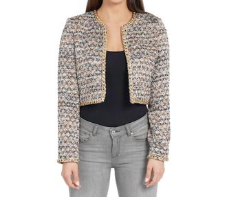 Love Token Lizzie Bolero Blazer In Brown
