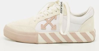 Off-white White Canvas Vulcanized Lace Up Sneakers