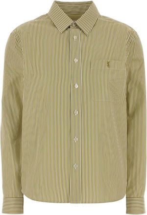 Saint Laurent Embroidered Poplin Shirt