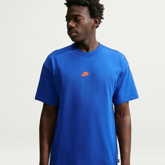Nike Mens Nike Sportswear Premium Essentials T-Shirt in Blue | IH1121-417