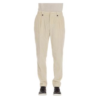 Eleventy Rechte broeken - Heren - Broeken - Beige - Maat: W34 Leer