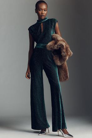 Saylor Marion Velvet Sparkle Jumpsuit