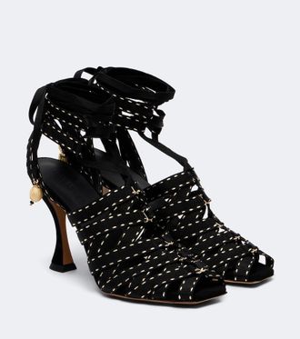 Zimmermann Corsage canvas sandals