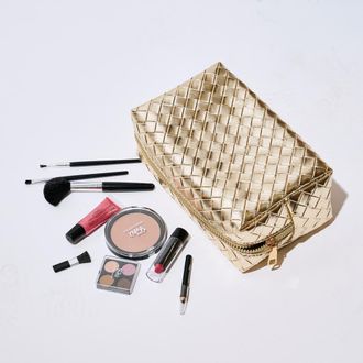 Urban Expression Weave & Wander Cosmetic & Travel Organizer Pouch in Gold at Nordstrom