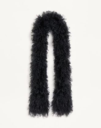Valentino Garavani Valentino Feathers Scarf with Ostrich and Turkey Feathers Wo