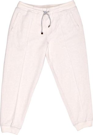 Brunello Cucinelli Off White Cashmere Drawstring Sweatpants