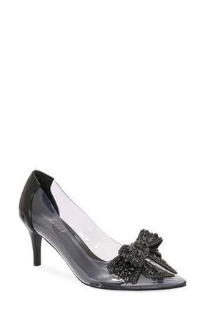 Berness Nala Rhinestone Clear Pump in Black at Nordstrom Rack, Size 5.5