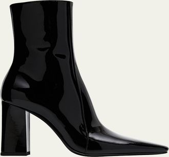 Saint Laurent Rainer Patent Leather Booties