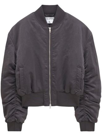 Filippa K Bomberjack met rits - Blauw