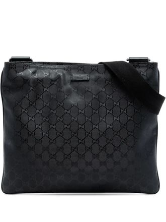 Gucci 2016-2025 GG Imprime crossbody bag - Black