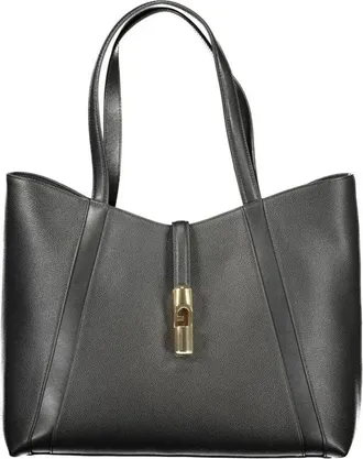 Furla Shoulder Bags, female, Black, Size: ONE SIZE Luxury Leather Handbag