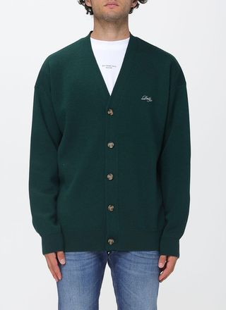 Dr&ocirc;le de Monsieur Dr&ocirc;le de Monsieur Cardigan in lana con scollo a V e logo ricamato