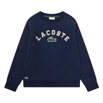 Lacoste Kids Sweatshirts, male, Blue, 5 Y, Chenille Logo Sweatshirt