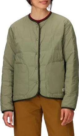 Marmot Ares Collarless 700 Fill Power Down Jacket in Olive Grove at Nordstrom, Size Large