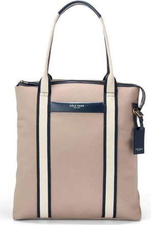 Cole Haan Judson North/South Brushed Twill Tote in Oxford Tan/navy Blazer/angora at Nordstrom