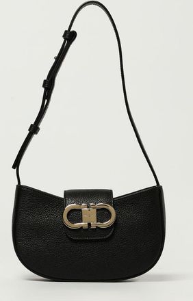 Ferragamo Borsa Mini Double Gancini Ferragamo in pelle martellata