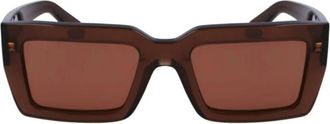 Ferragamo Salvatore Ferragamo Brown Rectangular Ladies Sunglasses SF1108S 232 54
