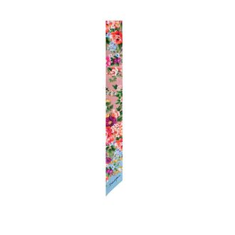 Dolce & Gabbana Silky Scarves, female, Multicolor, Size: ONE SIZE Small Floral-print Silk Twill Bandeau