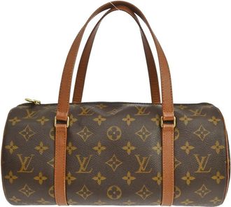 Louis Vuitton Papillon Handbag Monogram Canvas Brown Canvas Handbag (Pre-Owned)