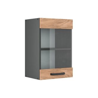 Vicco Mobile da cucina in vetro R-Line, Quercia dorata, 40 cm