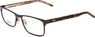 HUGO BOSS Mens 55 mm Brown Opticals