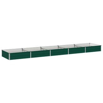 vidaXL Cama De Jard&iacute;n Elevada Verde 400 X 80 X 24 Cm Vidaxl