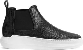 Giuseppe Zanotti Conley high-top slip-on sneakers - men - Leather/Leather/Leather/Rubber - 40 - Black