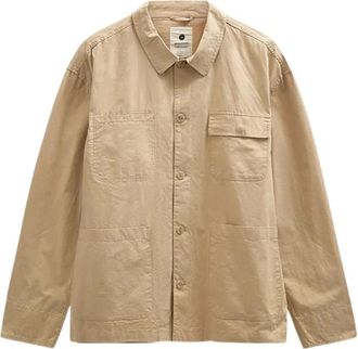 Anerkjendt Jassen, Heren, Beige, L, Katoen, Anerkjendt 902202 akodin overshirt 5523 incense