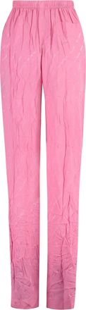 Balenciaga Womens Silk Pants - Pink - Size EU 36 (Womens)