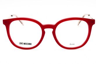 Love Moschino MOL607TN Round-Frame Red Eyeglasses - Red