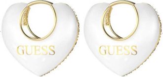 Guess Womens UBE05206YGWH Ladies Crazy In Love Earrings - Gold - One Size