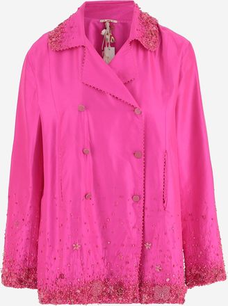 P&eacute;ro zijden jasje met dubbele rij knopen