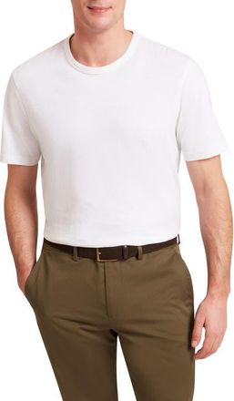 Ted Baker Bartol Cotton & Linen T-Shirt in White at Nordstrom, Size 6