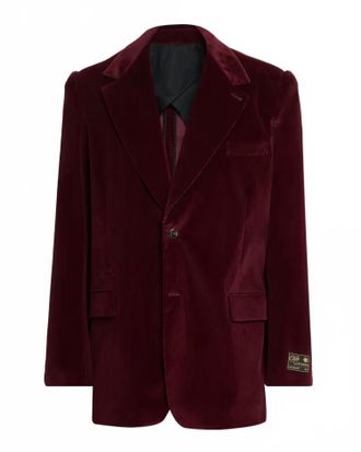 Willy Chavarria Mens Chuco Corduroy Blazer In Eggplant