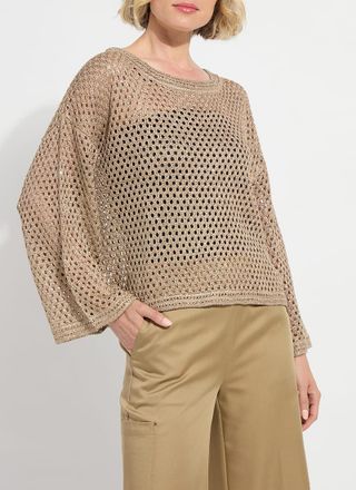Lyss&eacute; Bailey Slouchy Net Mesh Knit