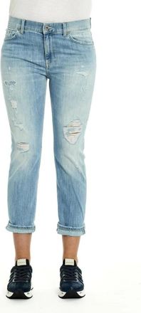 Dondup Stijlvolle Paige Broek - Dames - Cropped Jeans - Blauw - W27 - Jeans