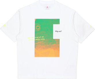 Nike Jordan Air Jordan Why Not? Casual Sports Print Short Sleeve White DC3248-100