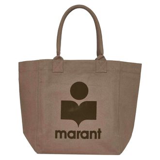 Isabel Marant Isabel Marant, Tote Bags, female, Brown, Size: ONE SIZE Canvas Tote Bag with Logo