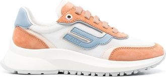 Bally colour-block lace-up sneakers - women - Fabric/Rubber/Fabric/Calf Leather - 35 - White