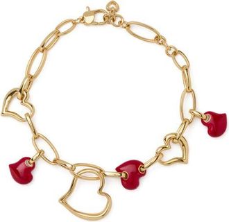 Kate Spade New York charm bracelet in Dark Scarlet at Nordstrom