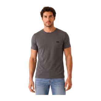 HUGO BOSS Tops, Heren, Grijs, M, Katoen, RN 365 T-Shirt