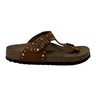 Birkenstock Gizeh Rivet Regular Fit - male - Birkenstock - Flip Flops - Brown - 5 UK - Shoes