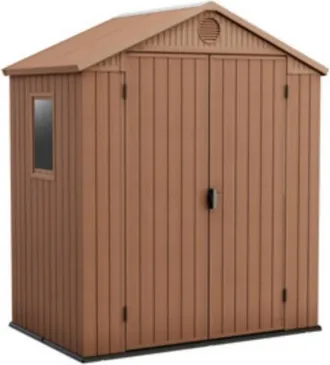 Keter Caseta Cobertizo Resina Jardin Darwin 6x4 Marron Keter