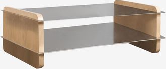 Sklum Mesa De Centro Rectangular 120x60 Cm En Madera De Mango Y Acero Tokyo Sklum