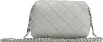 Tory Burch Fleming Small Quilted Crossbody - Dames - Schoudertassen - Wit - ONE Size - Leer - Tassen