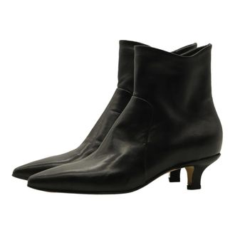 Pomme Dor &Uuml;berkn&ouml;chellang Stiletto Laarzen - Dames - Schoenen - Zwart - Maat: 40 EU Leer