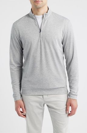 Johnnie-O Pircio Performance Quarter Zip Pullover in Seal at Nordstrom, Size Xx-Large